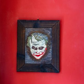 Handmade Wood and resin picture of The Joker
