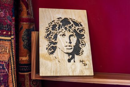 Jim Morrison handmade wooden portrait